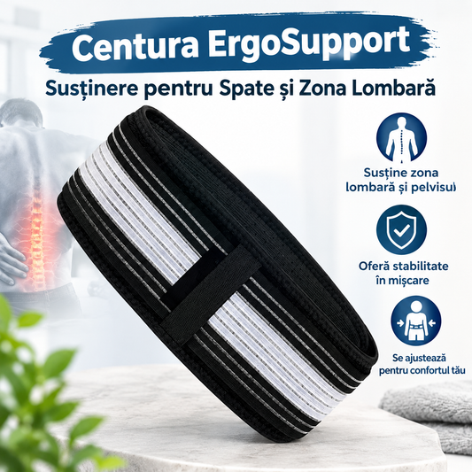 Centura ErgoSupport – Susținere pentru Spate și Zona Lombară 💪